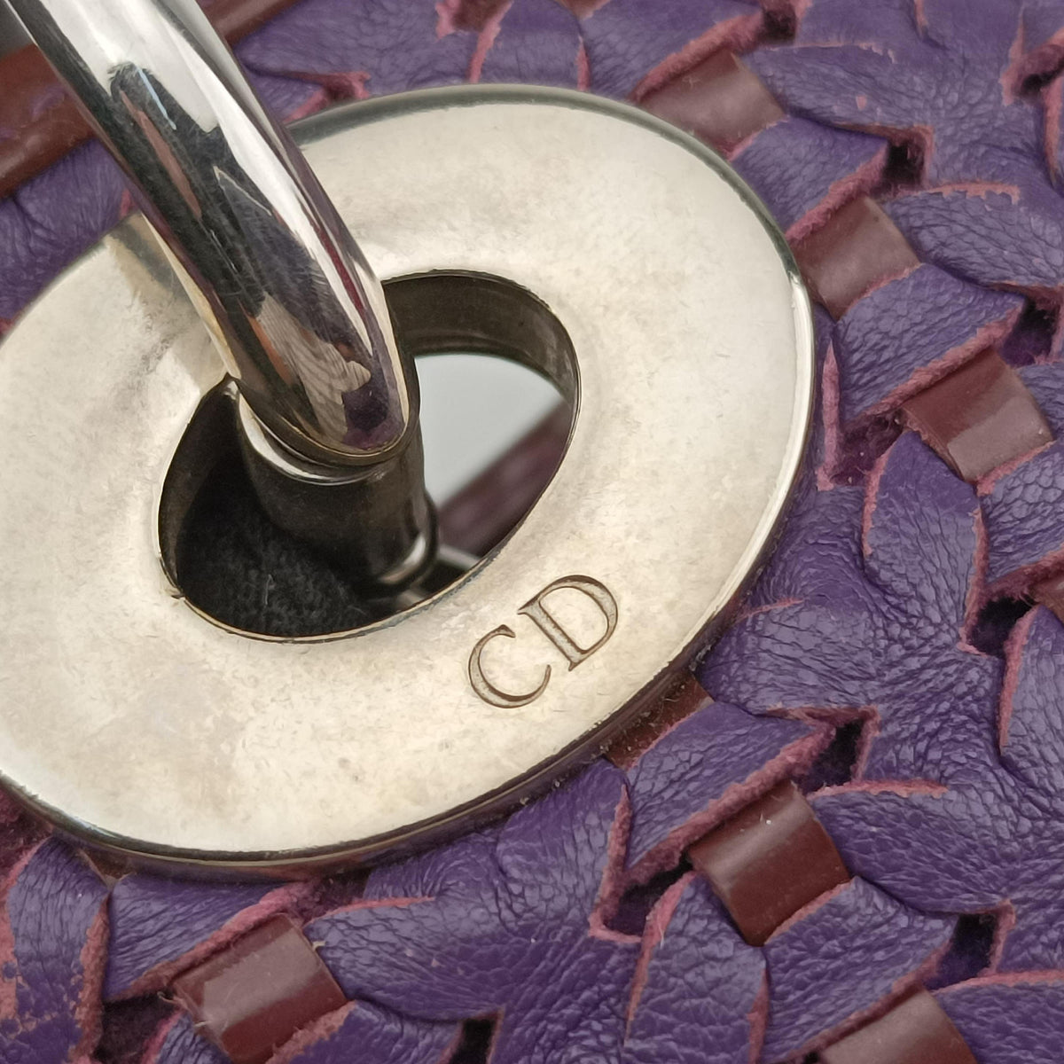 Soft Lady Dior tote Purple lambskin 225-BM-0098ソフト レディディオール トート パープル ラムスキン 225-BM-0098