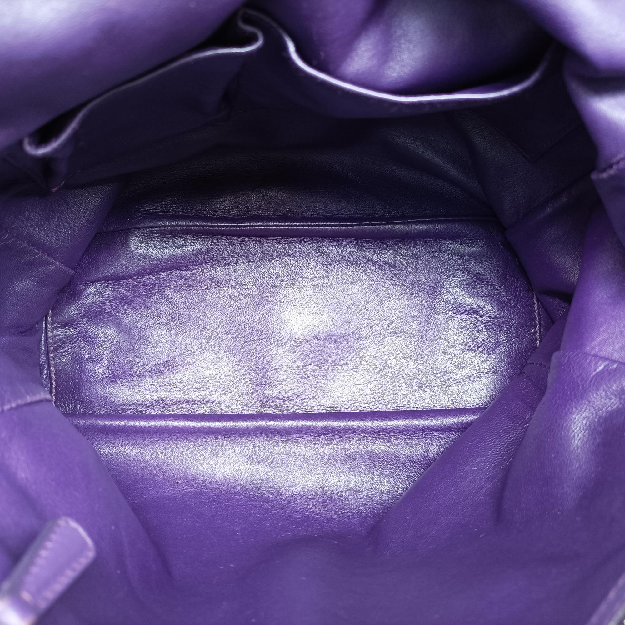 Soft Lady Dior tote Purple lambskin 225-BM-0098ソフト レディディオール トート パープル ラムスキン 225-BM-0098