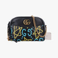 GG Marmont Black×multicolor Leather 443499 C020458347GGマーモント ブラック×マルチカラー レザー 443499 C020458347
