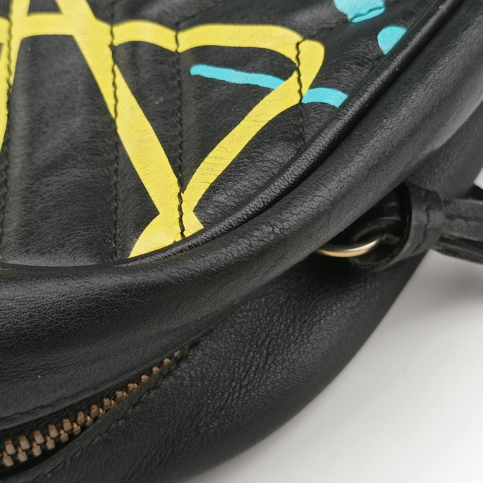 GG Marmont Black×multicolor Leather 443499 C020458347GGマーモント ブラック×マルチカラー レザー 443499 C020458347