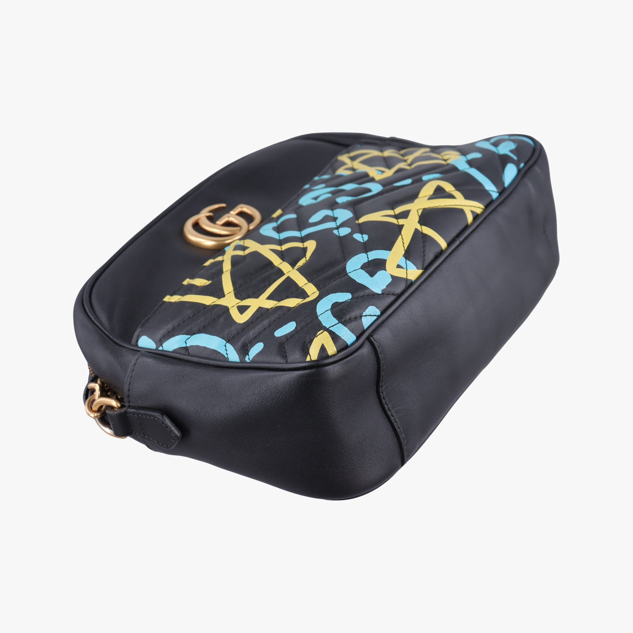 GG Marmont Black×multicolor Leather 443499 C020458347GGマーモント ブラック×マルチカラー レザー 443499 C020458347