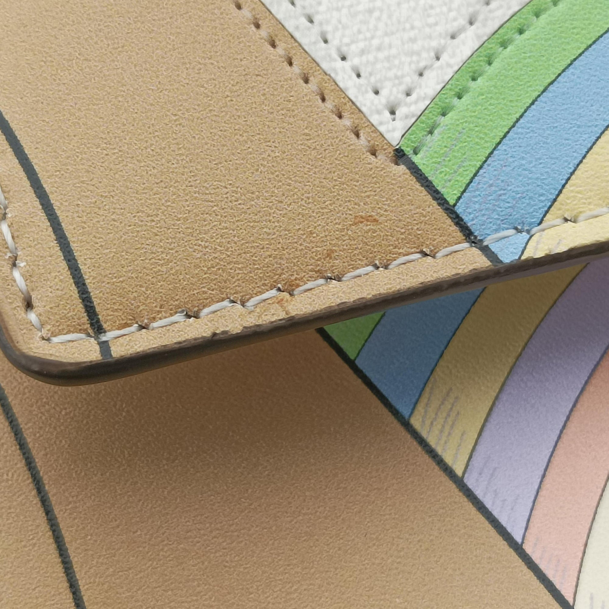 BAGUETTE White × Multicolor Coated Canvas × Leather 8BR600 8BR600-AJH1-228-10429マンマバケット ホワイト × マルチカラー コーティングキャンバス ×  レザー 8BR600 8BR600-AJH1-228-10429