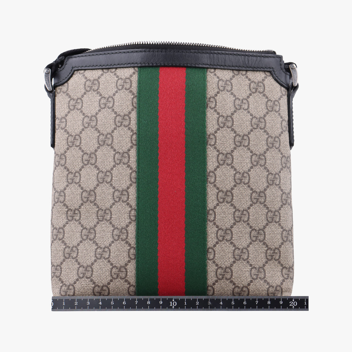 Vintage Gucci Web GG Supreme Messenger Beige×Multicolour PVC coated canvas 471454 shoulderbag | stylenewstar