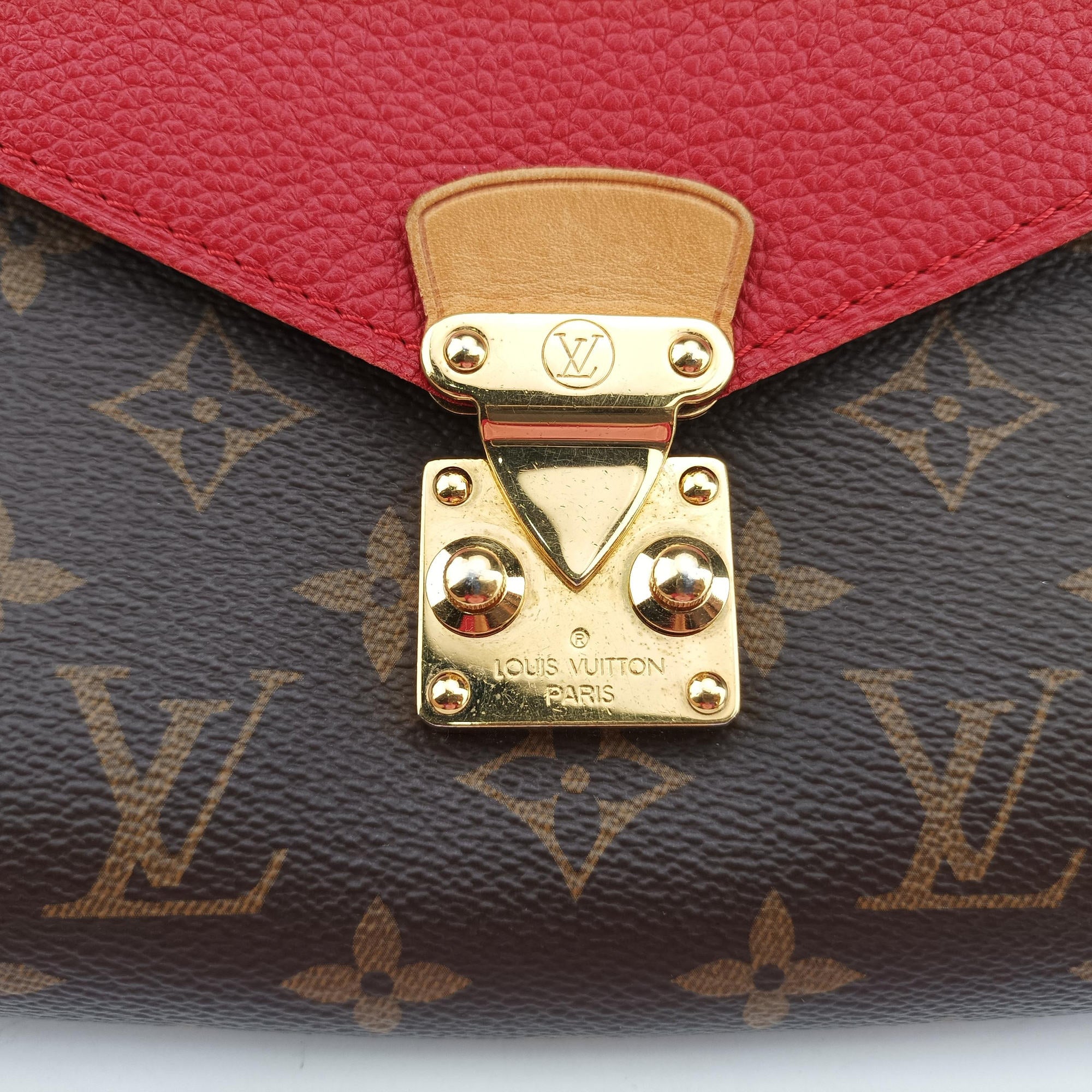 PALLAS Chain Brown×CERISE Monogram Canvas×calf leather M41201 CA2134パラス チェーン モノグラム/ブラウン×スリーズ モノグラムキャンバス×カーフレザー M41201 CA2134
