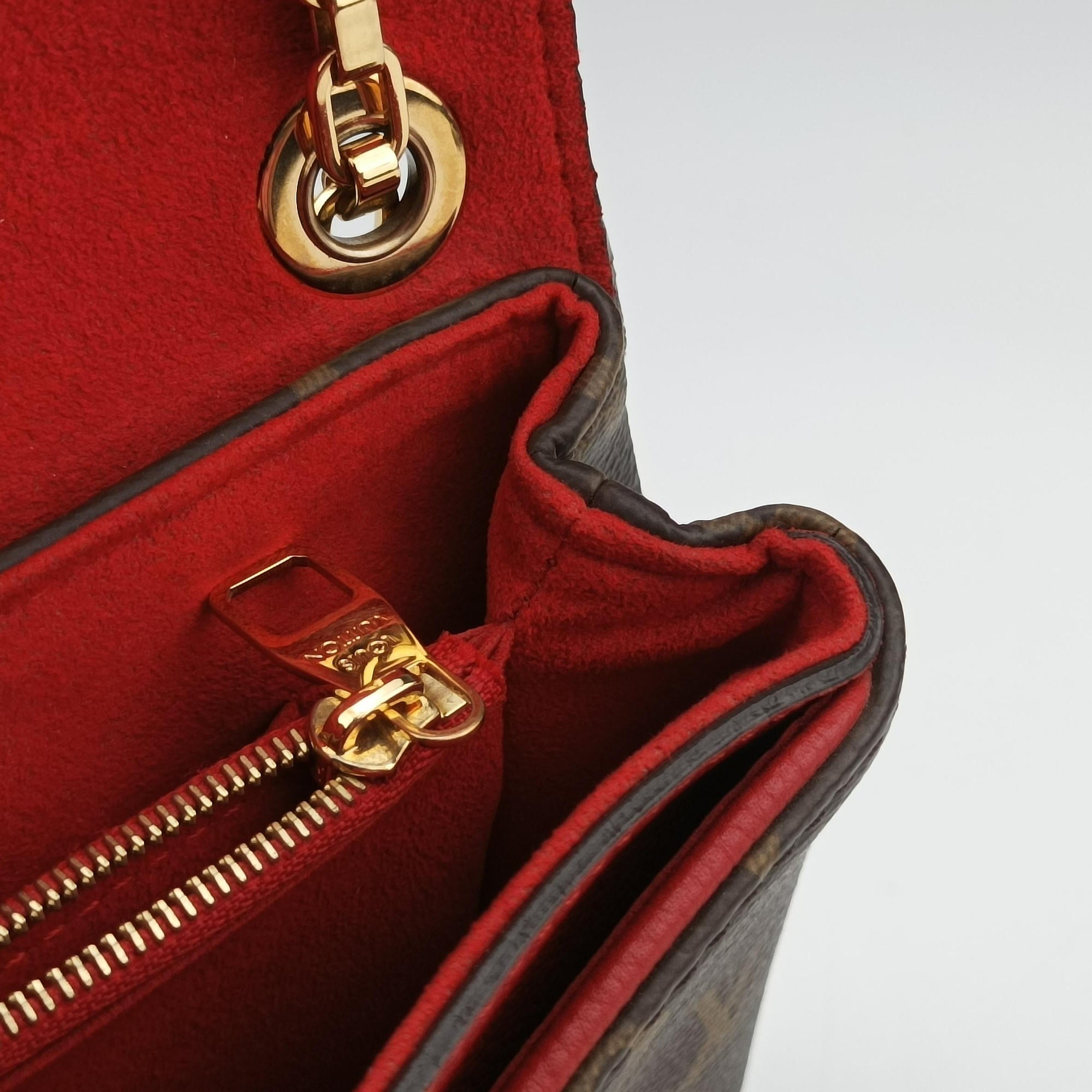 PALLAS Chain Brown×CERISE Monogram Canvas×calf leather M41201 CA2134パラス チェーン モノグラム/ブラウン×スリーズ モノグラムキャンバス×カーフレザー M41201 CA2134