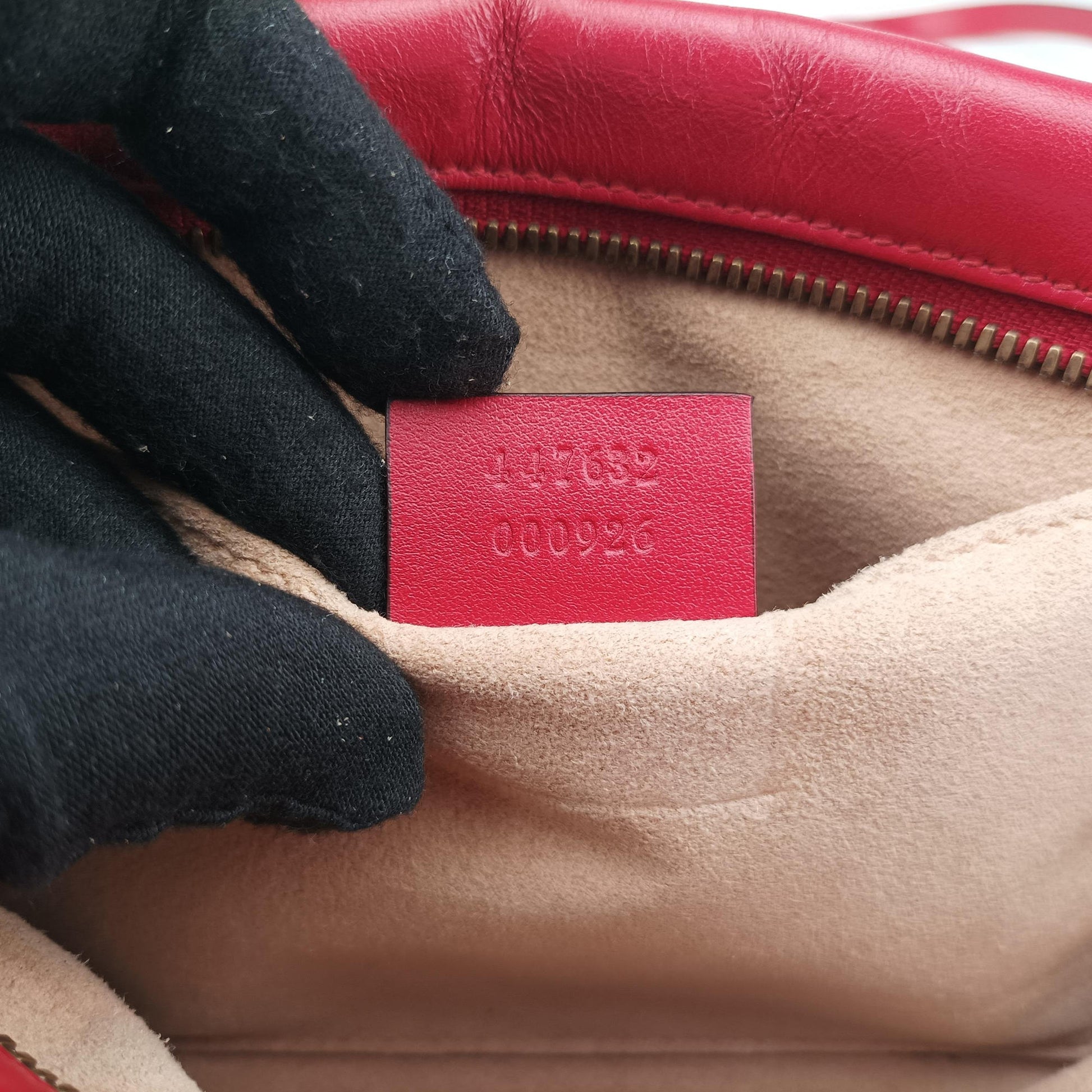 GG Marmont Red Leather 447632 H023318361GGマーモント レッド レザー 447632 H023318361