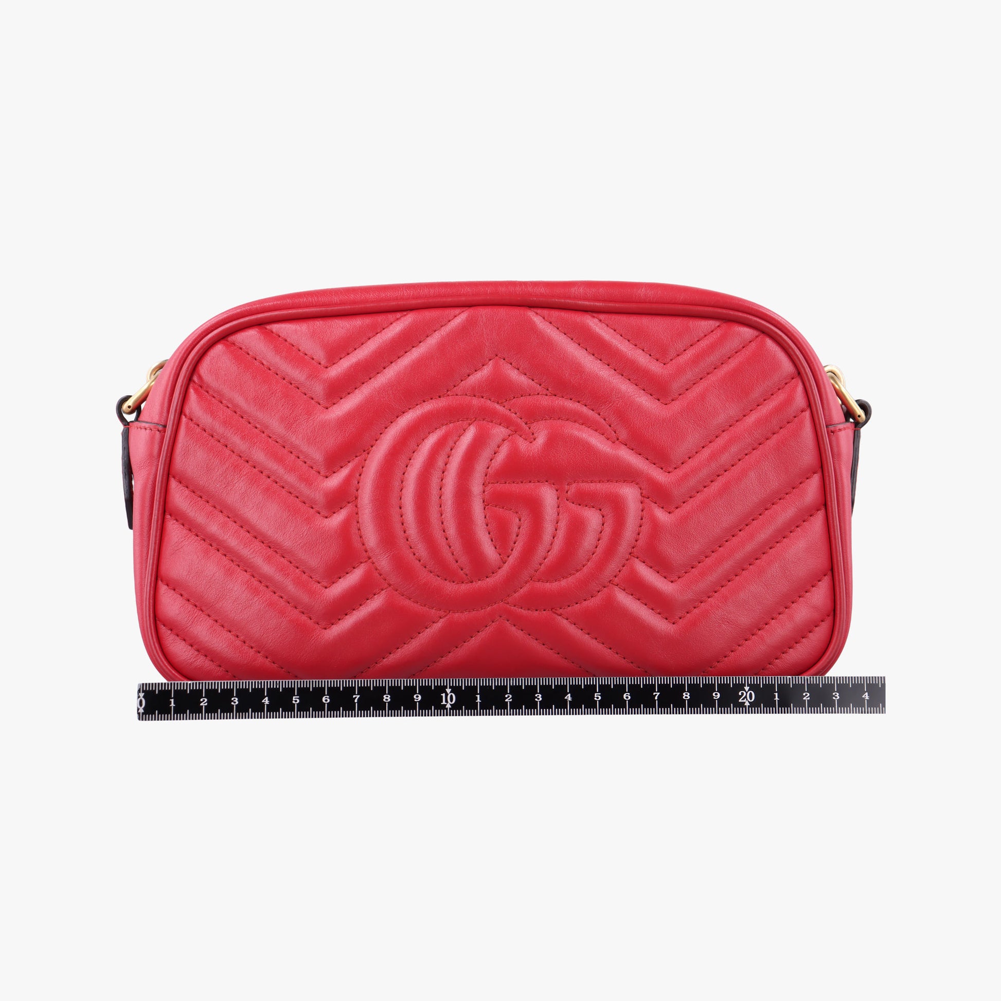 GG Marmont Red Leather 447632 H023318361GGマーモント レッド レザー 447632 H023318361