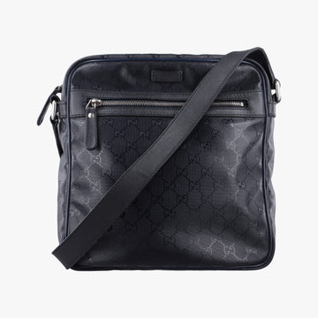 GG Imprime Messenger Navy PVC coated canvas×Leather 201448 C8945368GGインプリメ メッセンジャー ネイビー PVCコーティングキャンバス×レザー 201448 C8945368