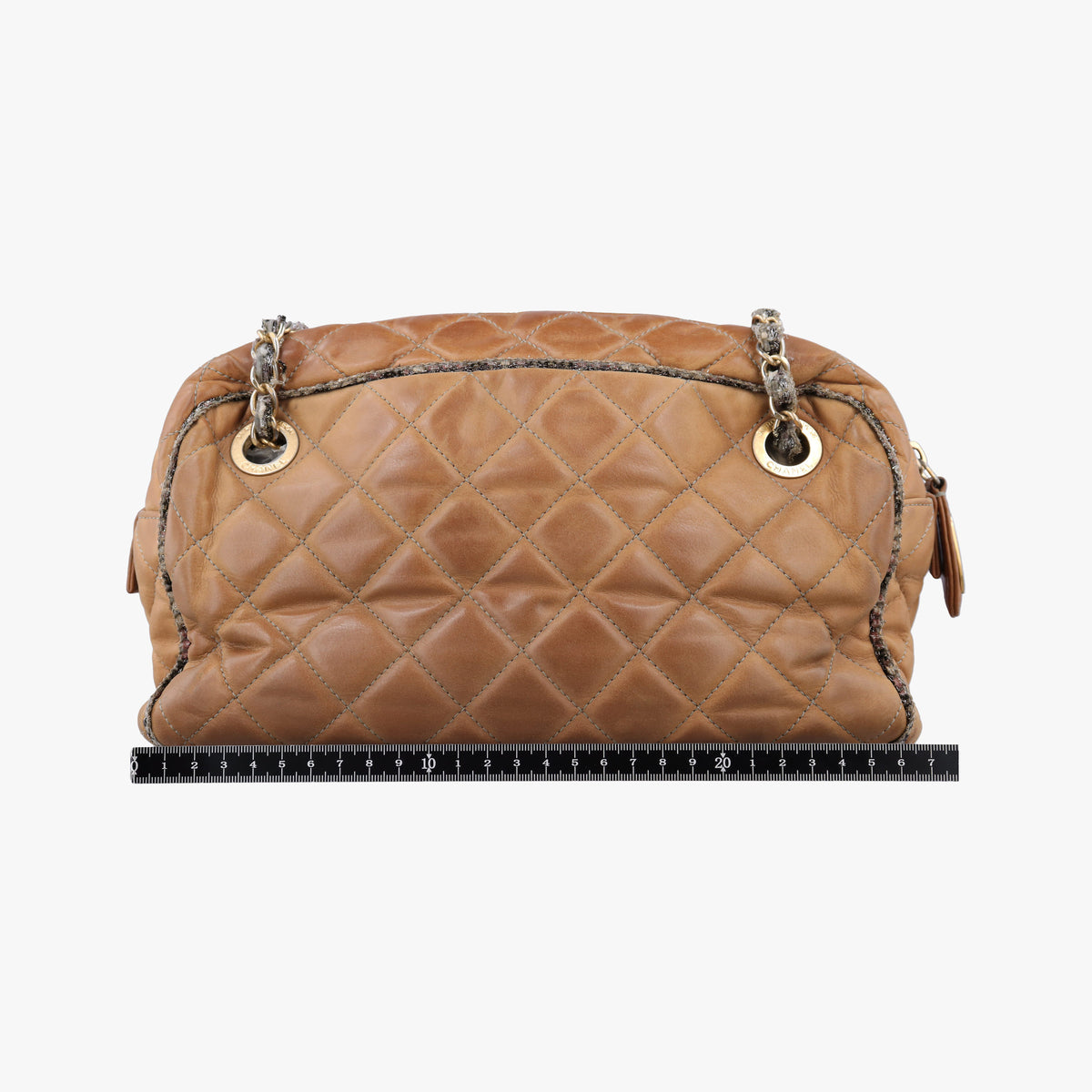 Pre-owned Chanel Matelasse Brown Iridescent Calfskin A50309 shoulderbag | stylenewstar