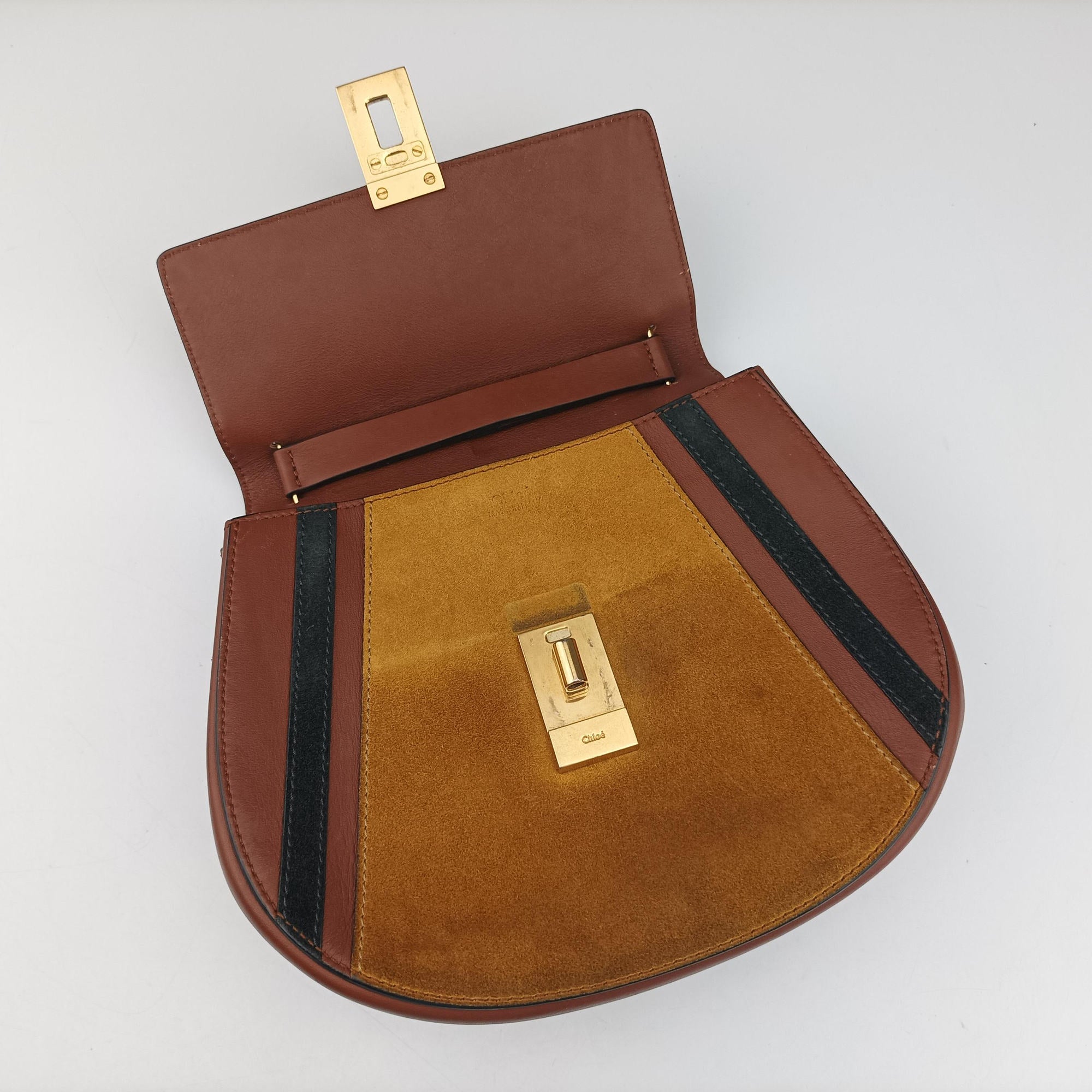 DREW Orange × Brown × Black Leather×suede 04165765-9ドリュー オレンジ × ブラウン × ブラック レザー×スエード 04165765-9