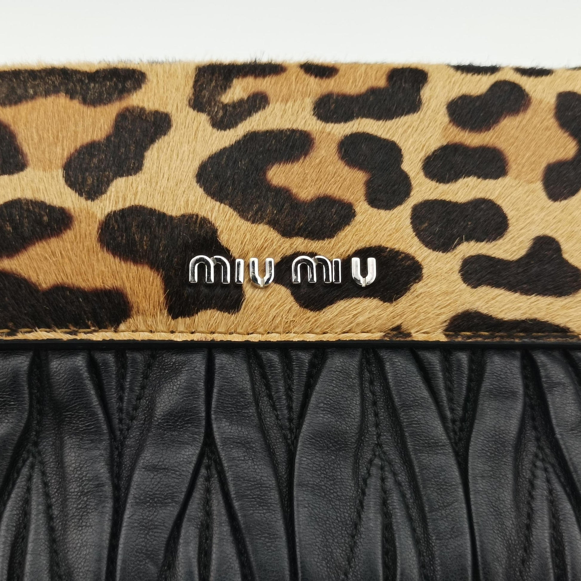 Leopard print Brown×Multicolour ponyhair×leather 1BD009 154レオパード柄 ブラウン×マルチカラー ハラコ×レザー 1BD009 154