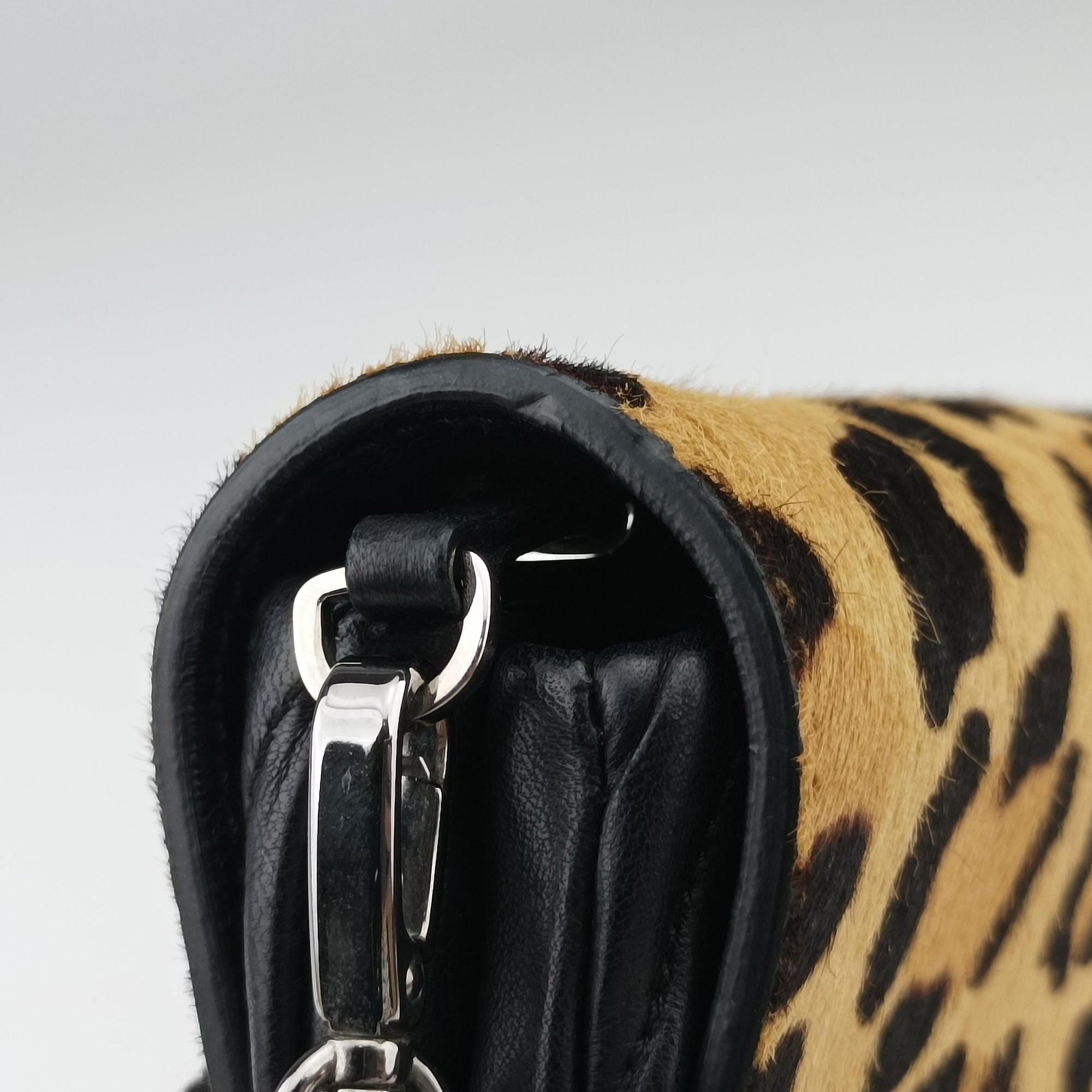 Leopard print Brown×Multicolour ponyhair×leather 1BD009 154レオパード柄 ブラウン×マルチカラー ハラコ×レザー 1BD009 154