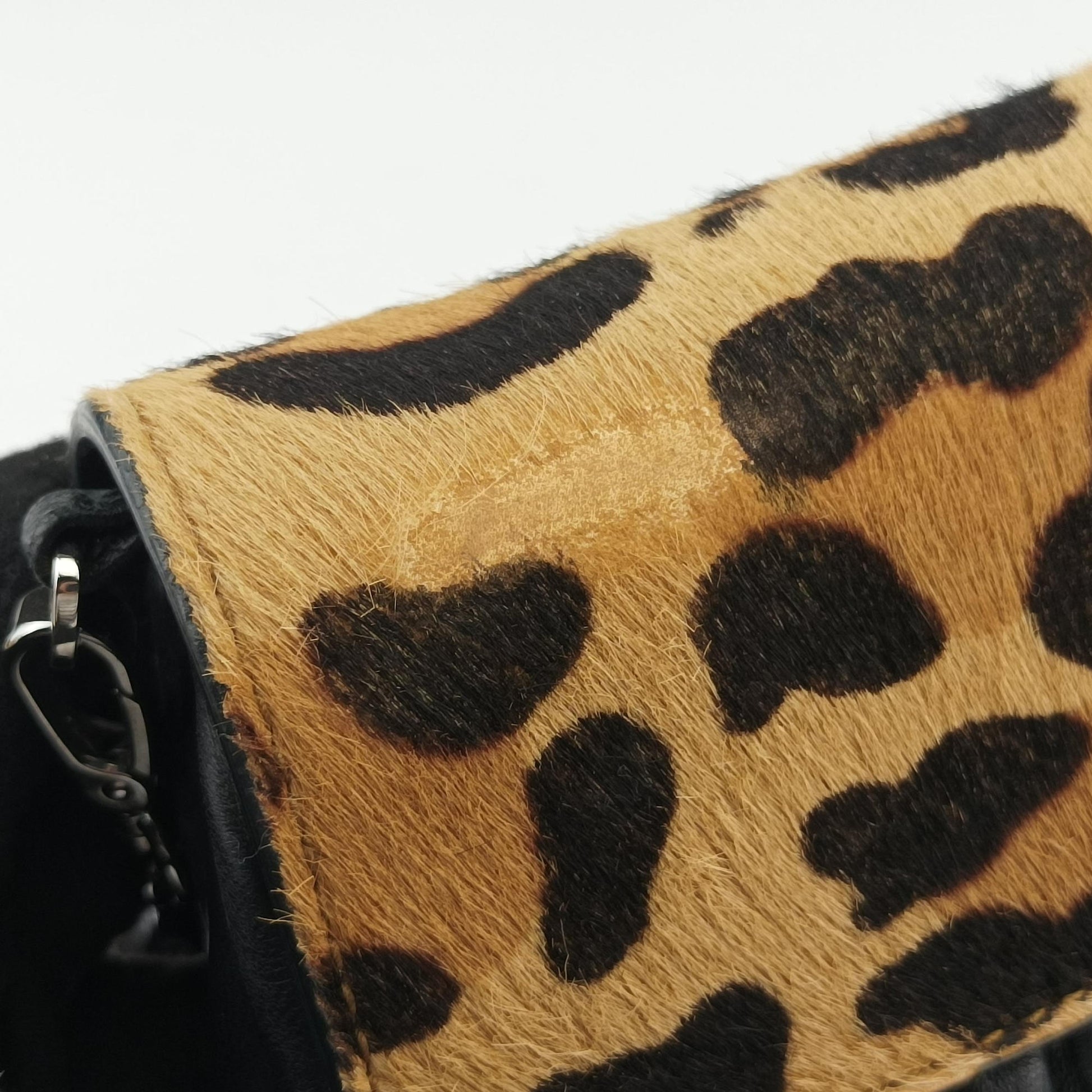 Leopard print Brown×Multicolour ponyhair×leather 1BD009 154レオパード柄 ブラウン×マルチカラー ハラコ×レザー 1BD009 154