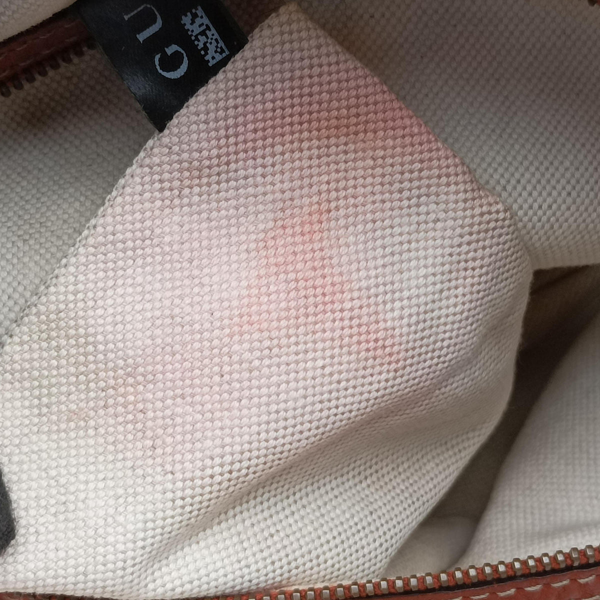 Pre-owned Gucci GG Running Brown Canvas×Leather 247185 shoulderbag | stylenewstar