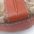 Pre-owned Gucci GG Running Brown Canvas×Leather 247185 shoulderbag | stylenewstar