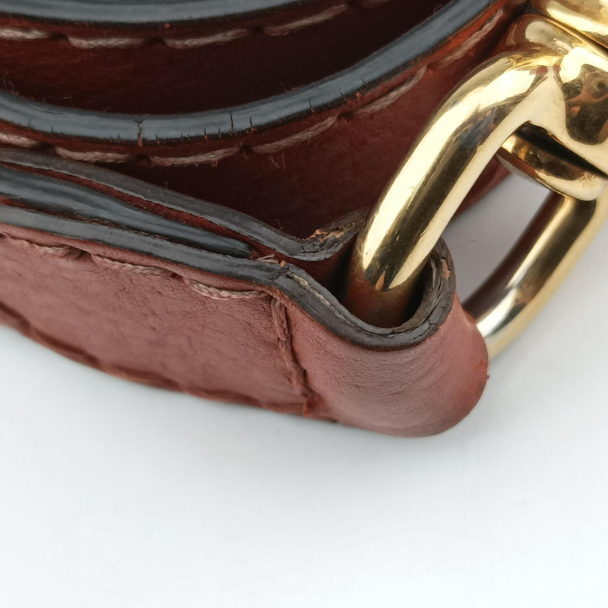 Pre-owned Gucci GG Running Brown Canvas×Leather 247185 shoulderbag | stylenewstar