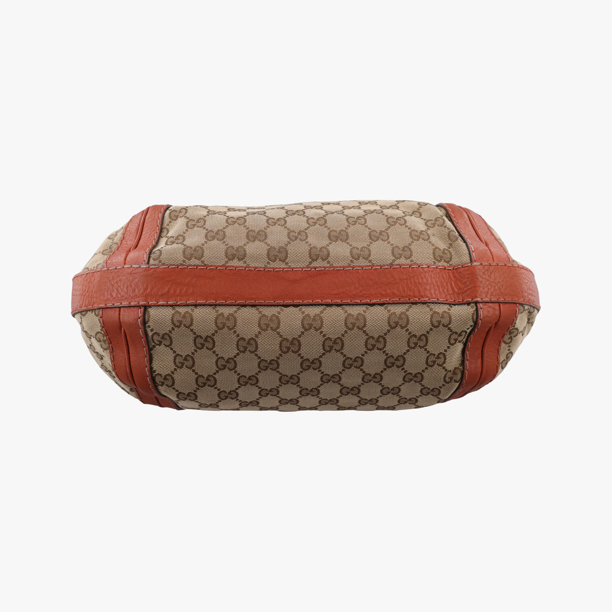 Pre-owned Gucci GG Running Brown Canvas×Leather 247185 shoulderbag | stylenewstar