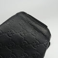 Guccissima Rubber Messenger Black Leather 246067 D011630899グッチシマ メッセンジャー ブラック レザー 246067 D011630899