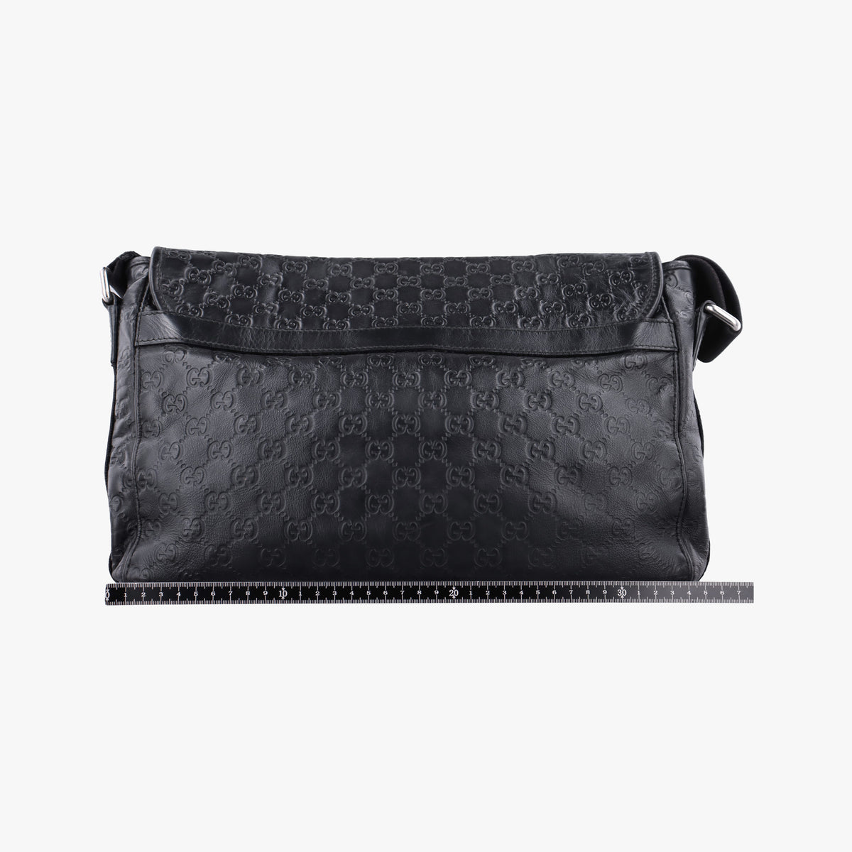 Guccissima Rubber Messenger Black Leather 246067 D011630899グッチシマ メッセンジャー ブラック レザー 246067 D011630899