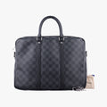Porte Documents Voyage PM Noir Damier Graphite N41478 GI0168ポルト ドキュマン ヴォワヤージュ PM ノワール ダミエ グラフィット N41478 GI0168