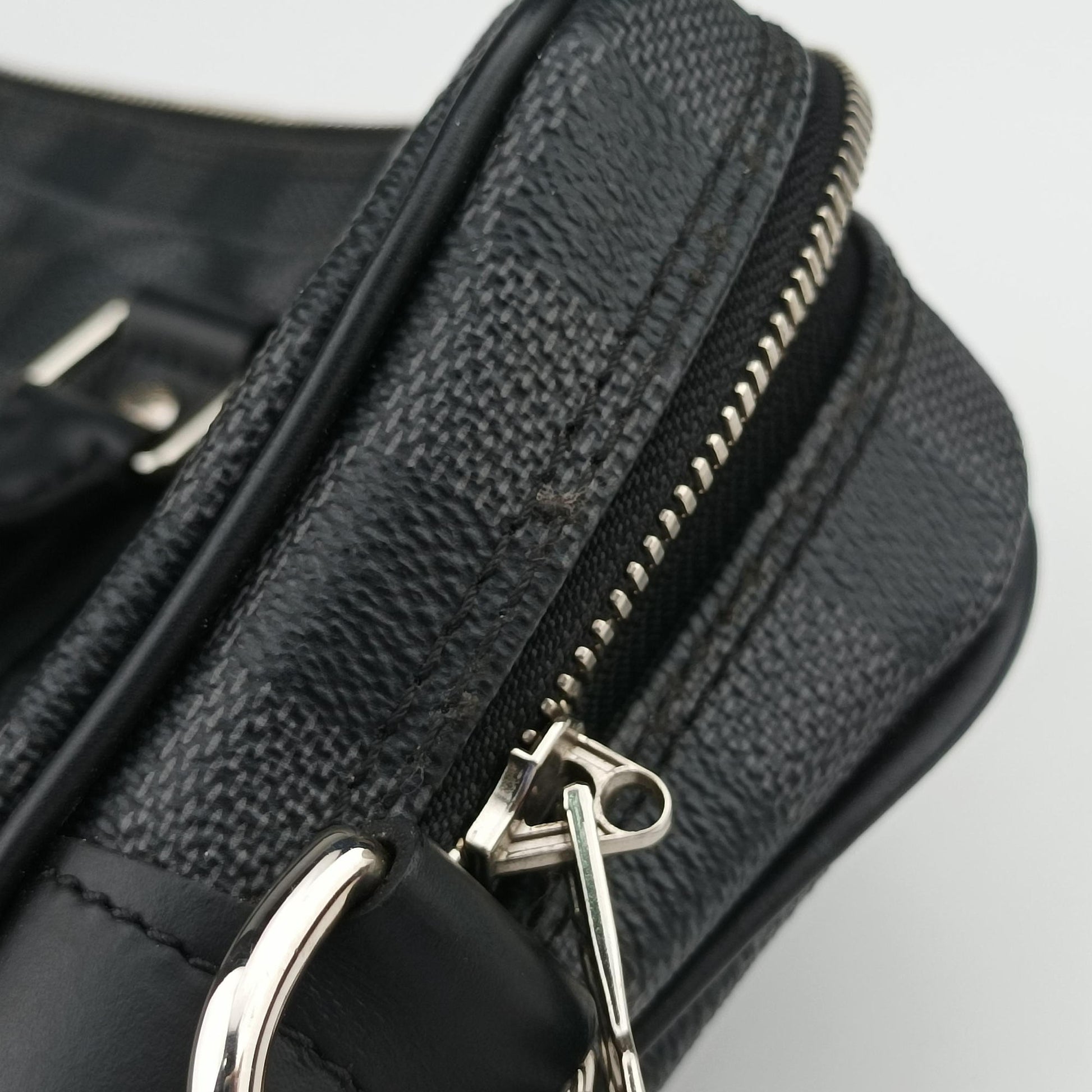 Porte Documents Voyage PM Noir Damier Graphite N41478 GI0168ポルト ドキュマン ヴォワヤージュ PM ノワール ダミエ グラフィット N41478 GI0168