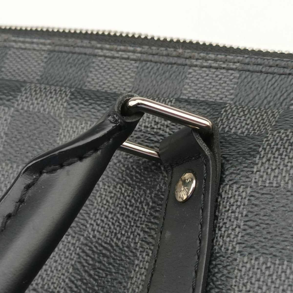 Porte Documents Voyage PM Noir Damier Graphite N41478 GI0168ポルト ドキュマン ヴォワヤージュ PM ノワール ダミエ グラフィット N41478 GI0168
