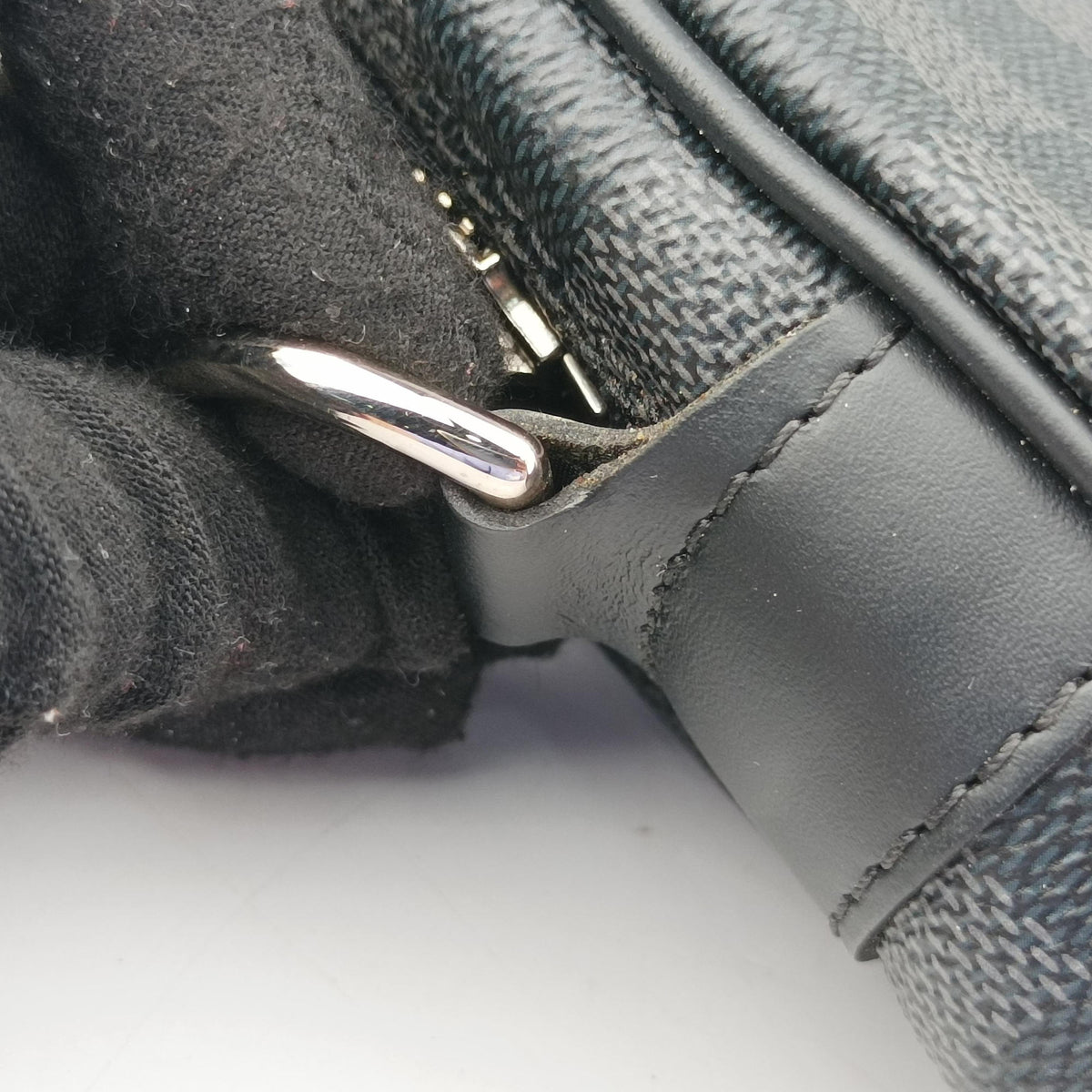 Porte Documents Voyage PM Noir Damier Graphite N41478 GI0168ポルト ドキュマン ヴォワヤージュ PM ノワール ダミエ グラフィット N41478 GI0168