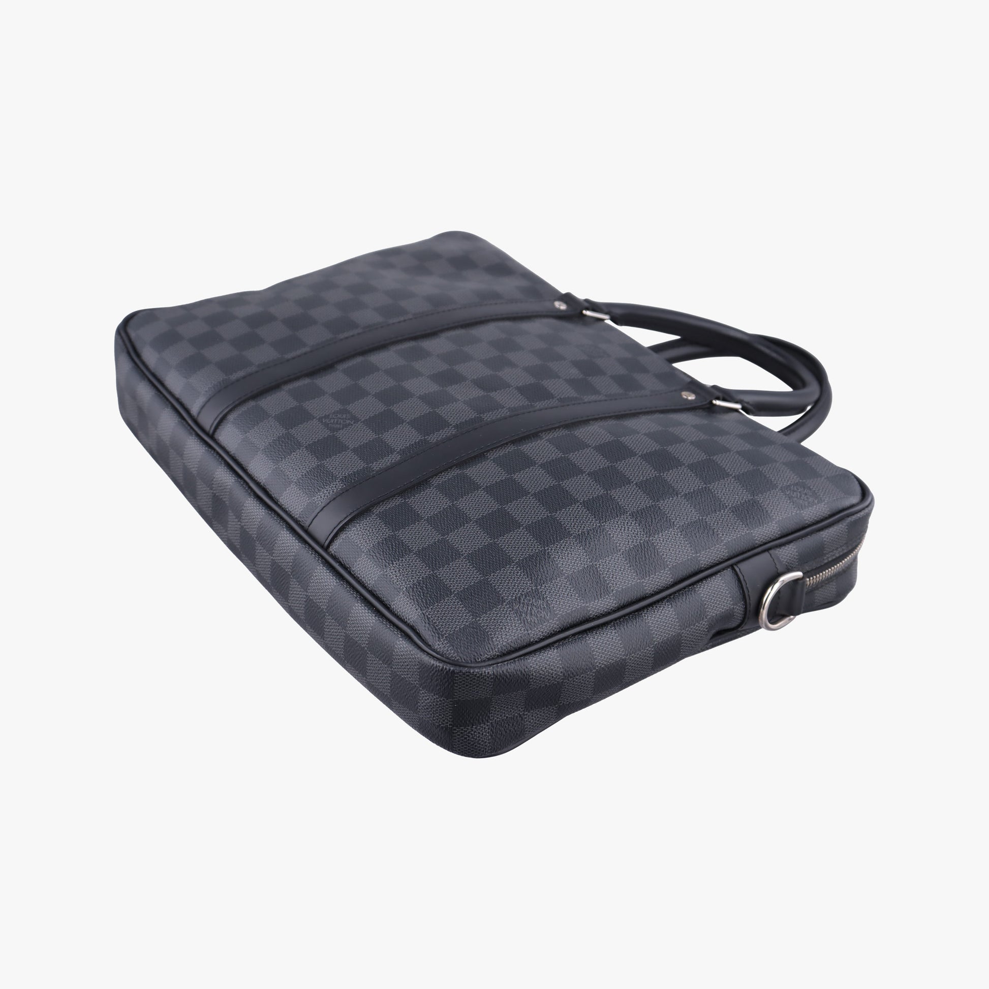 Porte Documents Voyage PM Noir Damier Graphite N41478 GI0168ポルト ドキュマン ヴォワヤージュ PM ノワール ダミエ グラフィット N41478 GI0168