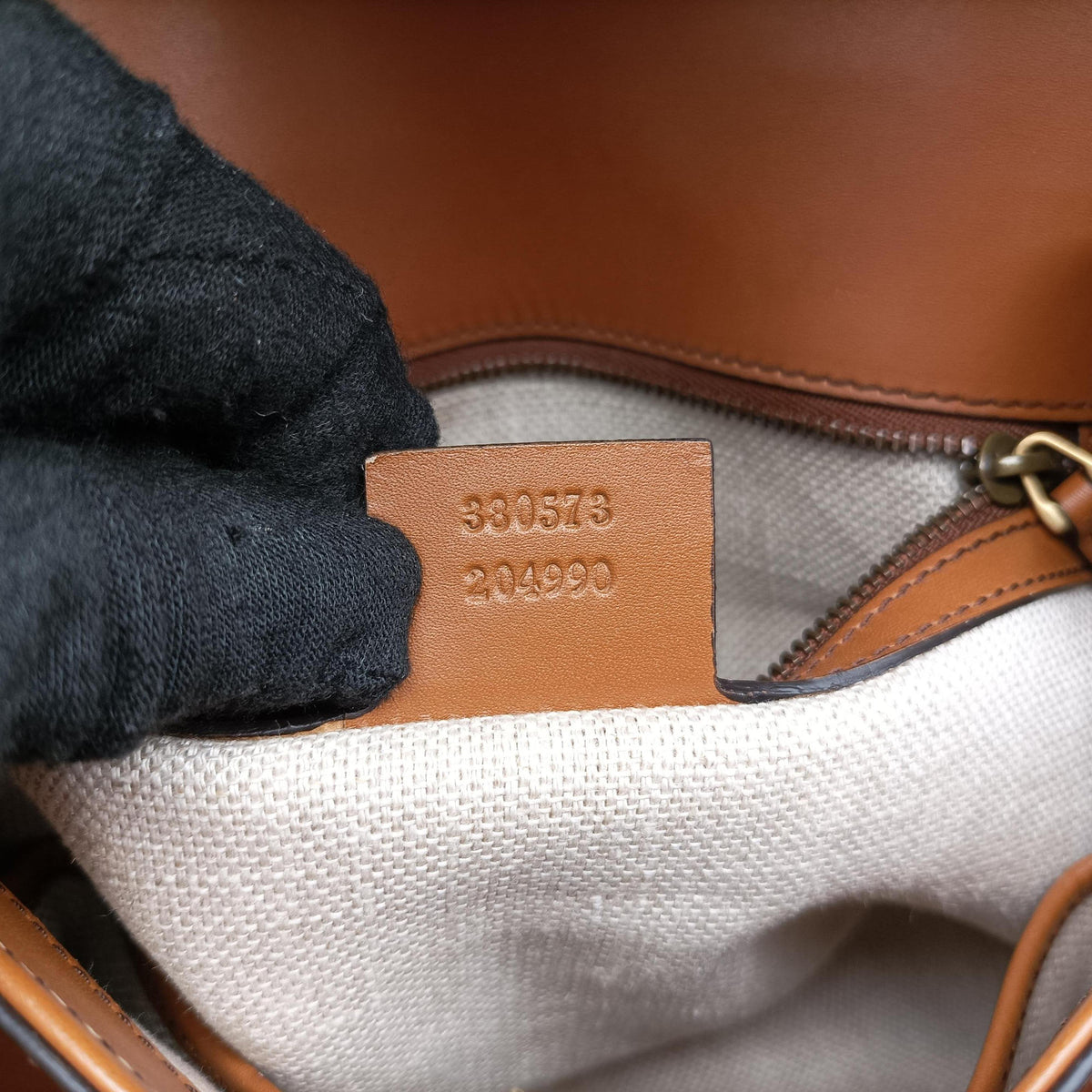 Secondhand Gucci Lady Web Horsebit Brown leather 380573 shoulderbag | stylenewstar