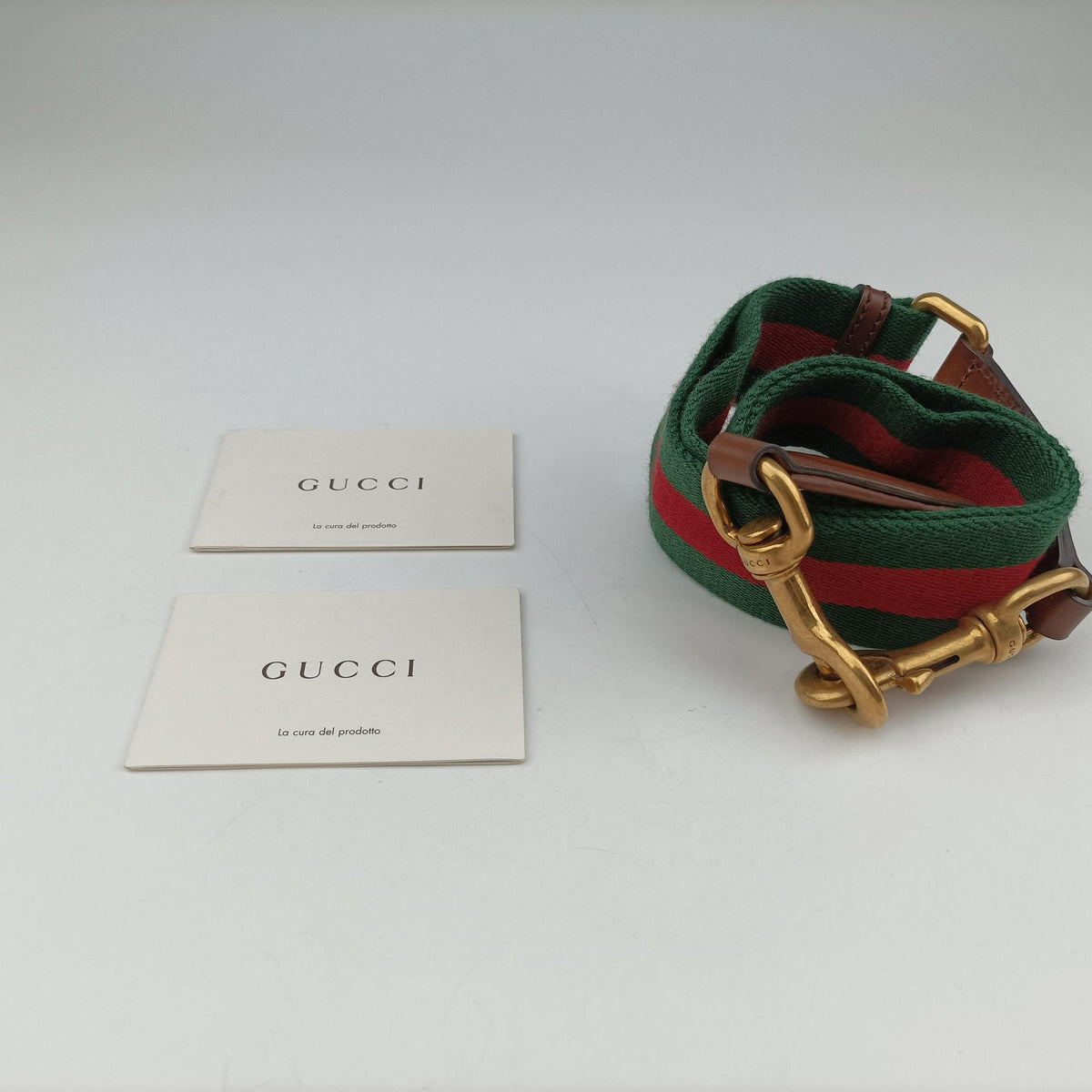 Secondhand Gucci Lady Web Horsebit Brown leather 380573 shoulderbag | stylenewstar