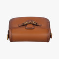 Secondhand Gucci Lady Web Horsebit Brown leather 380573 shoulderbag | stylenewstar