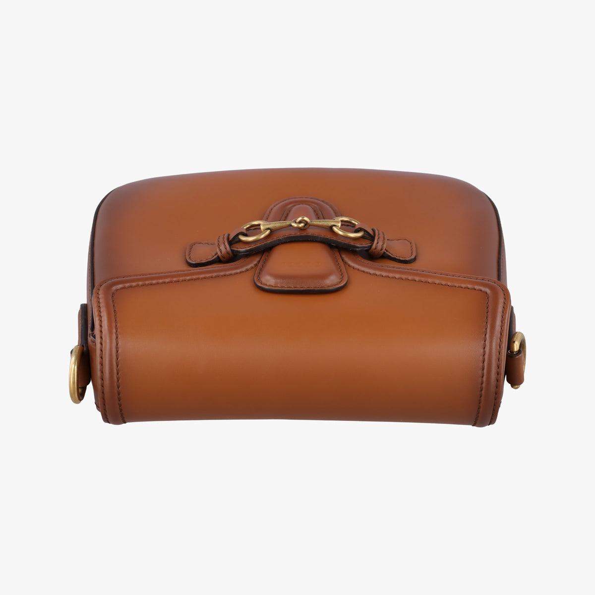 Secondhand Gucci Lady Web Horsebit Brown leather 380573 shoulderbag | stylenewstar