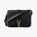 Secondhand Yves Saint Laurent Y Ligne Black Leather 311214 shoulderbag | stylenewstar