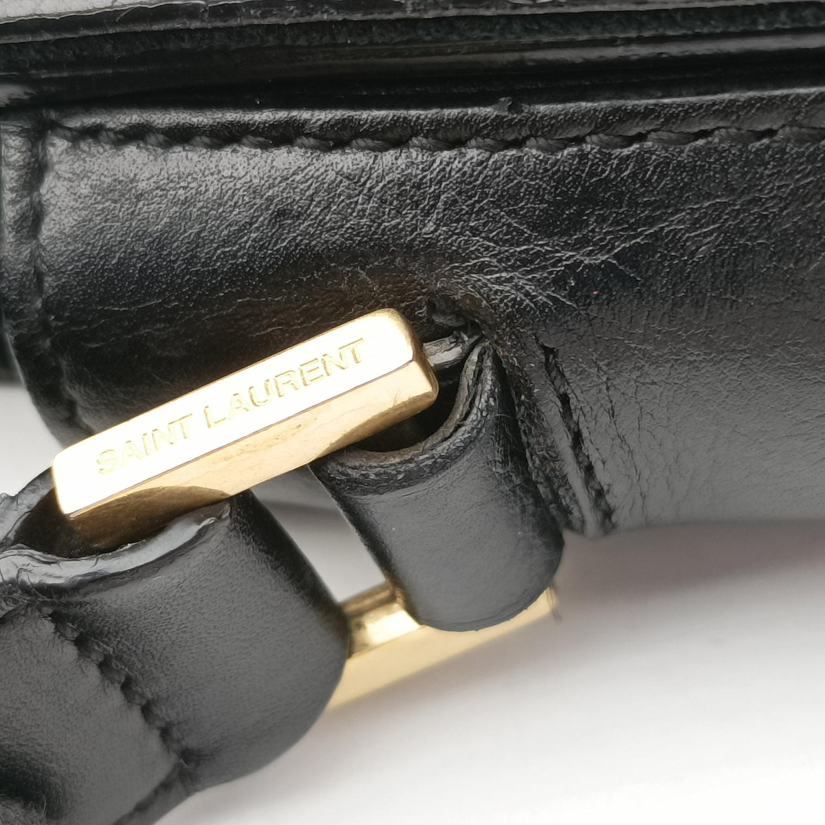 Secondhand Yves Saint Laurent Y Ligne Black Leather 311214 shoulderbag | stylenewstar