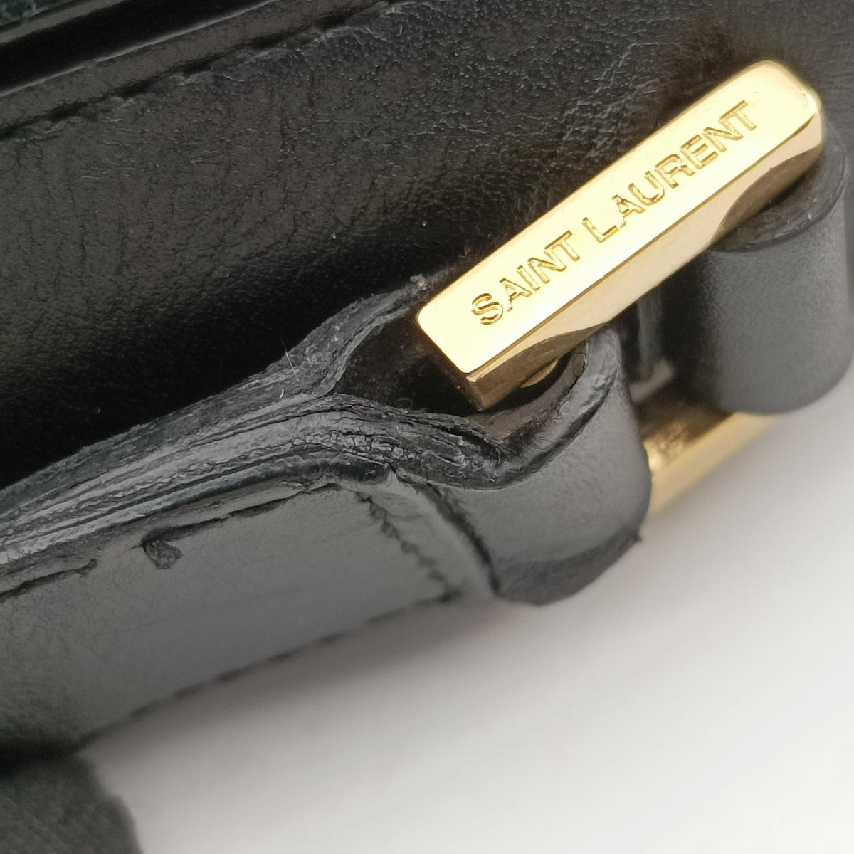 Secondhand Yves Saint Laurent Y Ligne Black Leather 311214 shoulderbag | stylenewstar