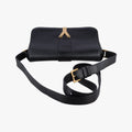 Secondhand Yves Saint Laurent Y Ligne Black Leather 311214 shoulderbag | stylenewstar