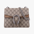 Pre-owned Gucci Dionysus Beige×Brown PVC coated canvas × suede 421970 shoulderbag | stylenewstar