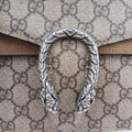 Pre-owned Gucci Dionysus Beige×Brown PVC coated canvas × suede 421970 shoulderbag | stylenewstar