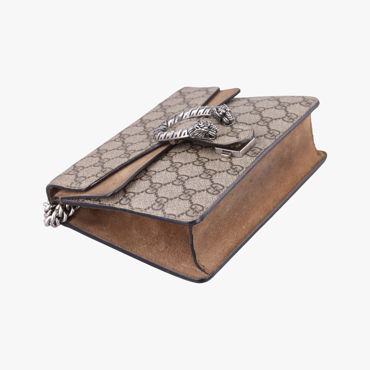 Pre-owned Gucci Dionysus Beige×Brown PVC coated canvas × suede 421970 shoulderbag | stylenewstar