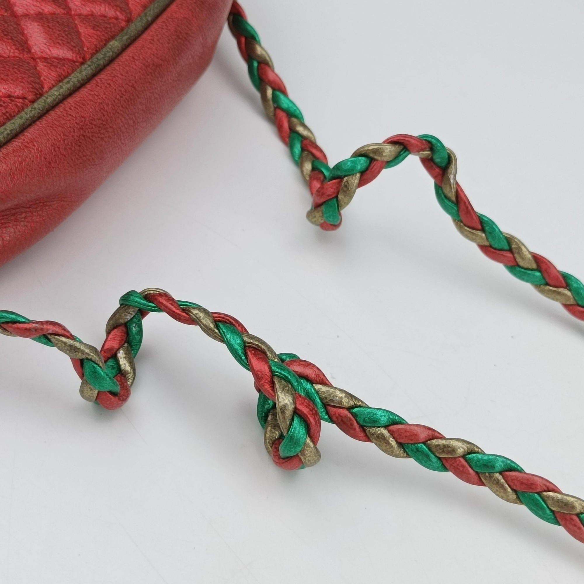 Laminate Red×Green Leather 534951 ラミネート レッド×グリーン レザー 534951 