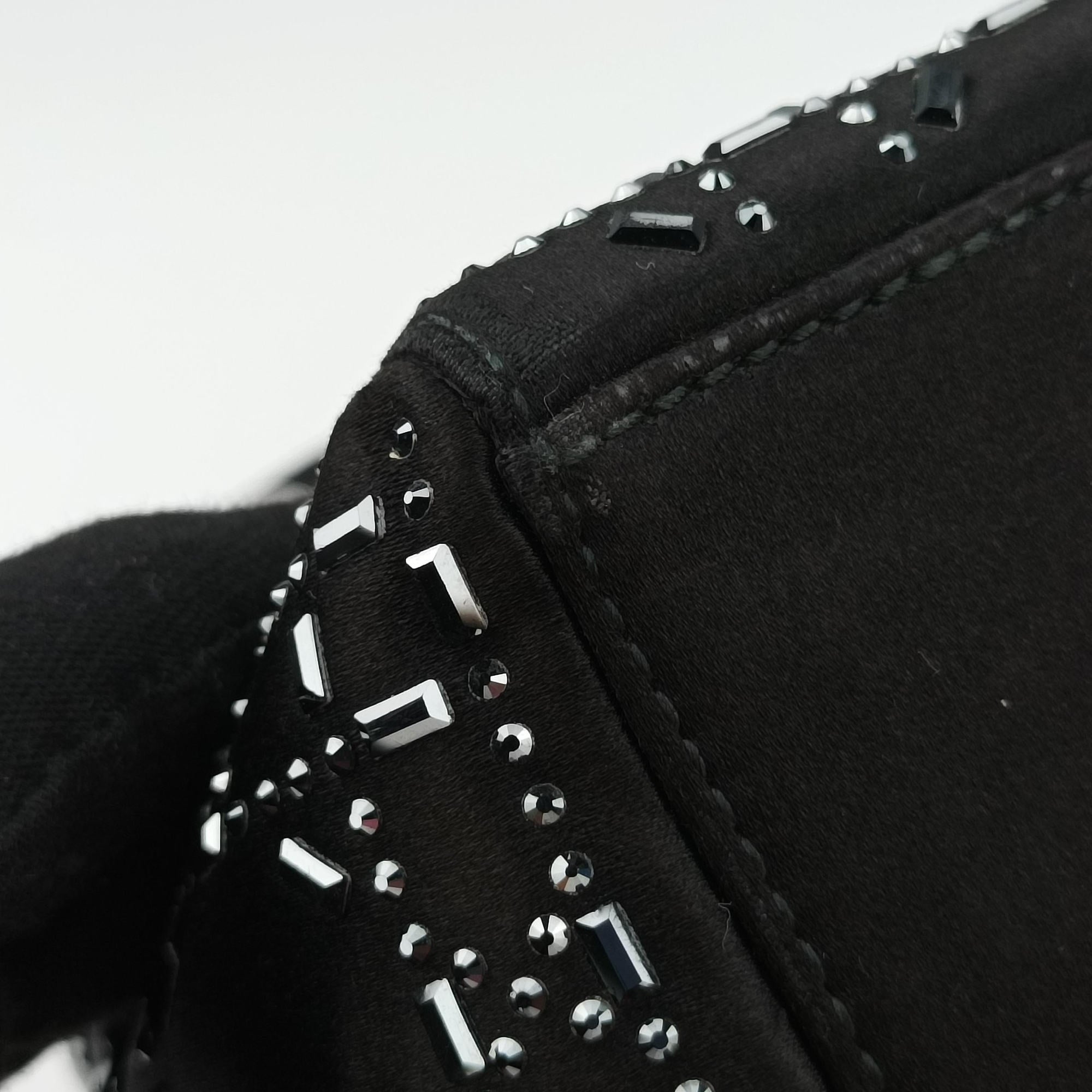 Lady Dior Black Silk 19-MA-0118レディディオール ブラック シルク 19-MA-0118