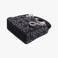 Lady Dior Black Silk 19-MA-0118レディディオール ブラック シルク 19-MA-0118