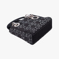 Lady Dior Black Silk 19-MA-0118レディディオール ブラック シルク 19-MA-0118