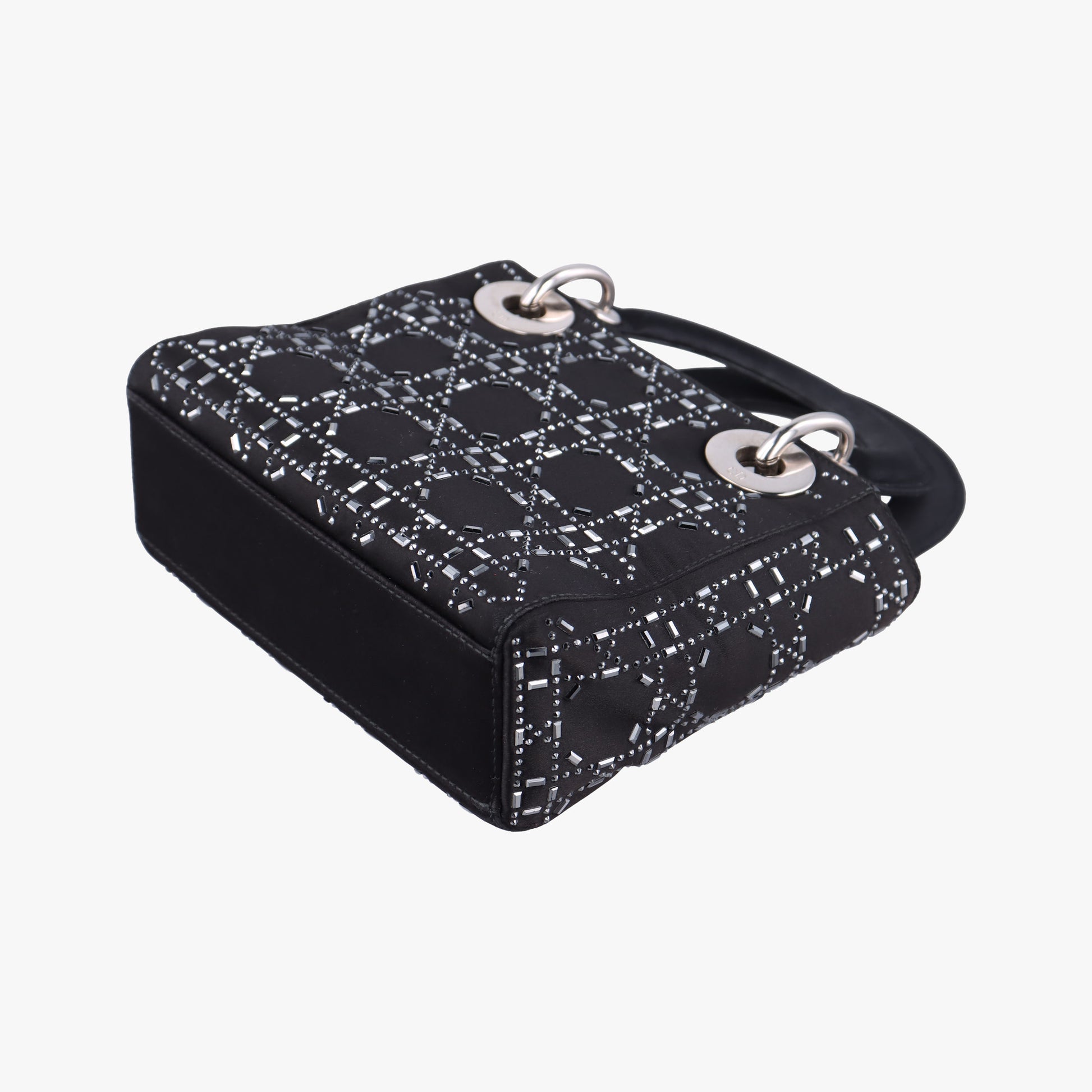 Lady Dior Black Silk 19-MA-0118レディディオール ブラック シルク 19-MA-0118