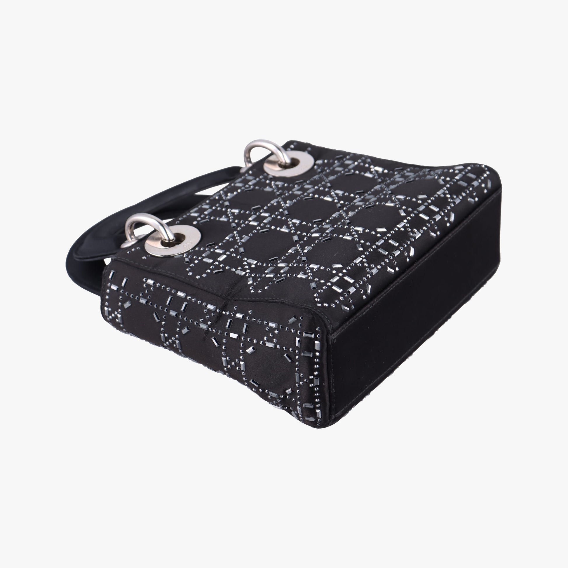 Lady Dior Black Silk 19-MA-0118レディディオール ブラック シルク 19-MA-0118
