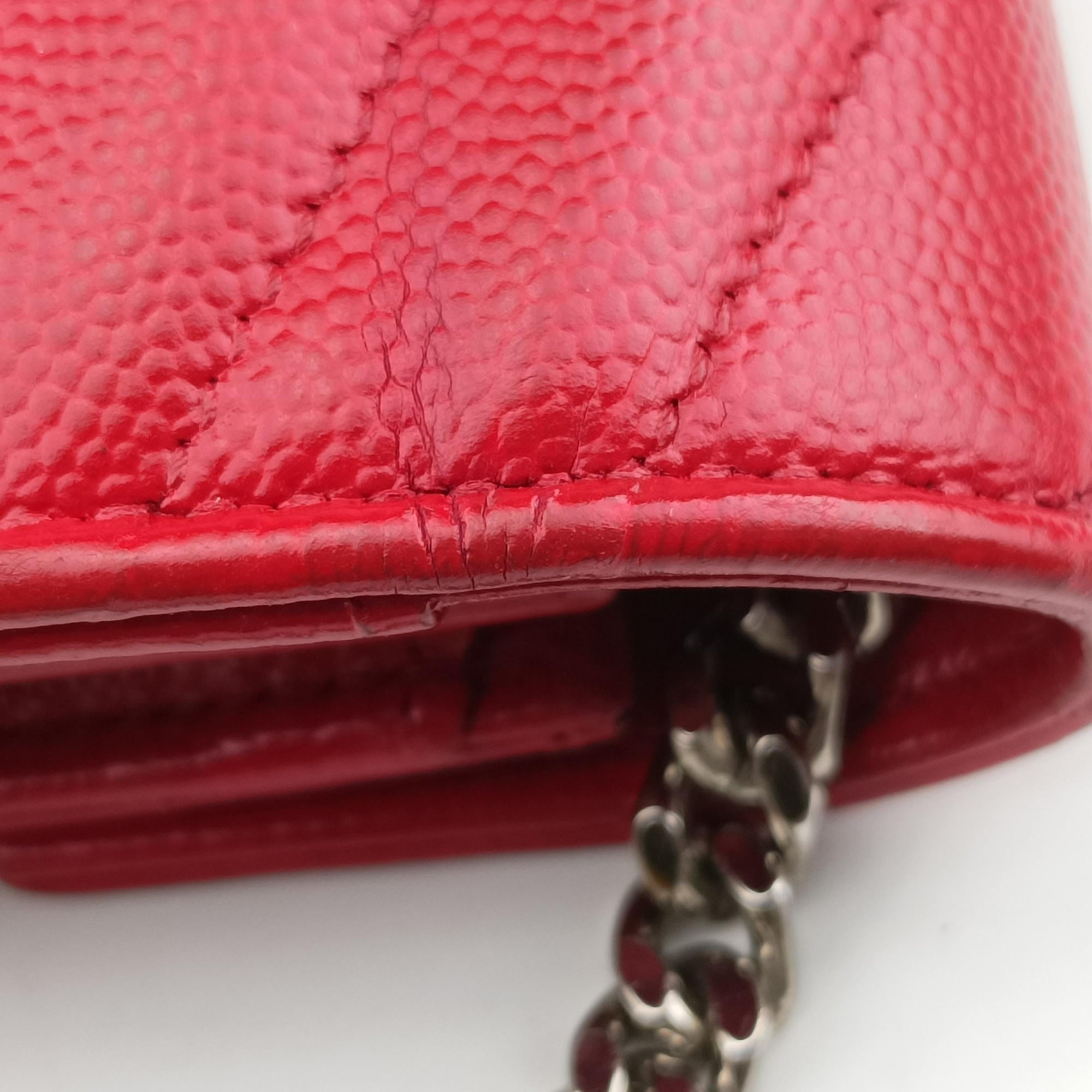 MONOGRAM Red Caviar Skin 377828 GUE377828.0518モノグラム レッド キャビアスキン 377828 GUE377828.0518