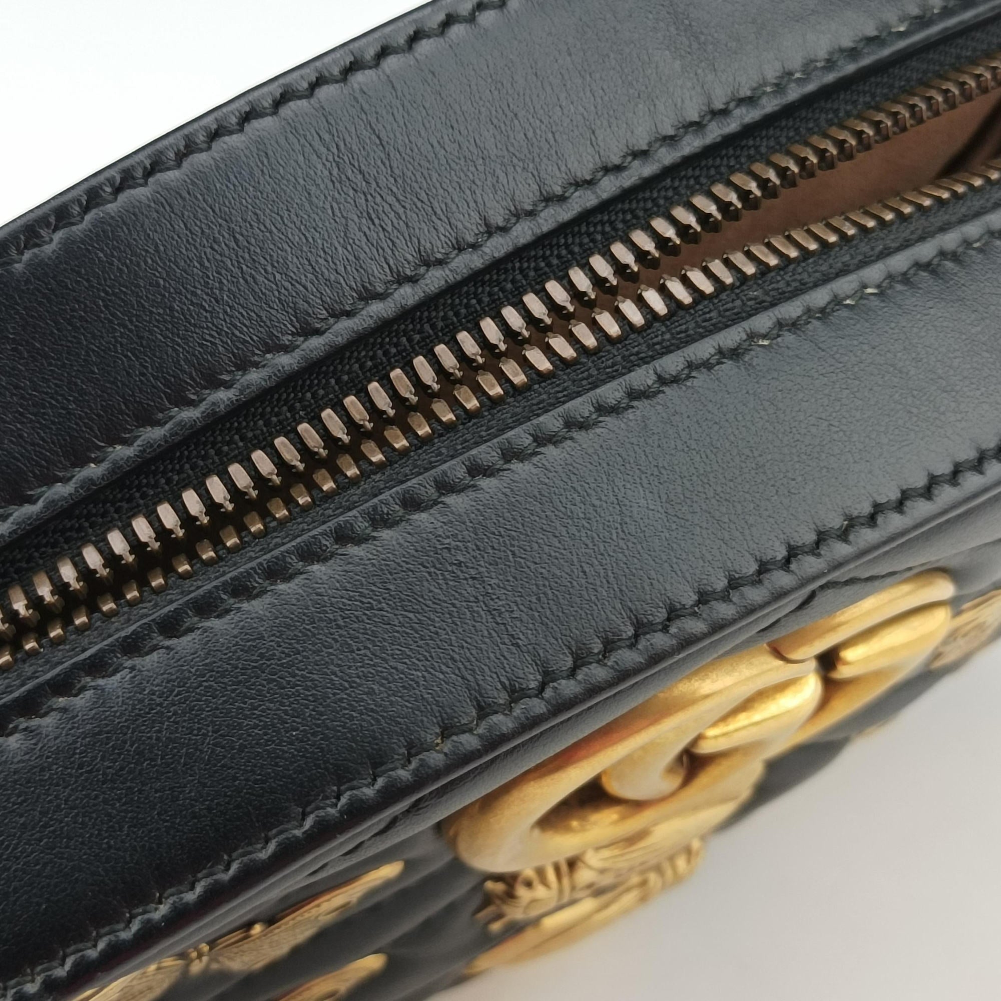 GG Marmont Animalier Black Leather 491294 B022840027GG マーモント アニマリエ ブラック レザー 491294 B022840027