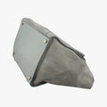 Pre-owned Celine Luggage Small Square Phantom GreenGrey Suede  handbag | stylenewstar