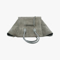 Pre-owned Celine Luggage Small Square Phantom GreenGrey Suede  handbag | stylenewstar