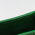 Pre-owned Chanel Cocomark phone holder Green Patent Leather A92304 shoulderbag | stylenewstar